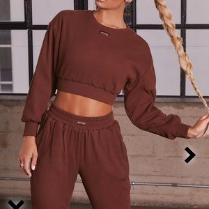 Bo and Tee Chocolate Brown Jogger Set